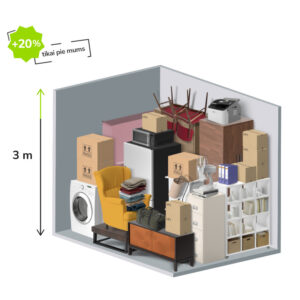 10 m2 mantu glabātuve