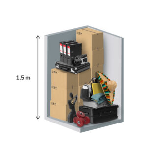 1,5 m3 mantu glabātuve