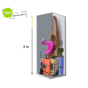 1 m2 mantu glabātuve