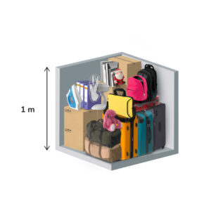 1 m³ mantu glabātuve