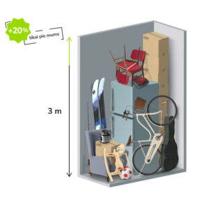 2 m2 mantu glabātuve